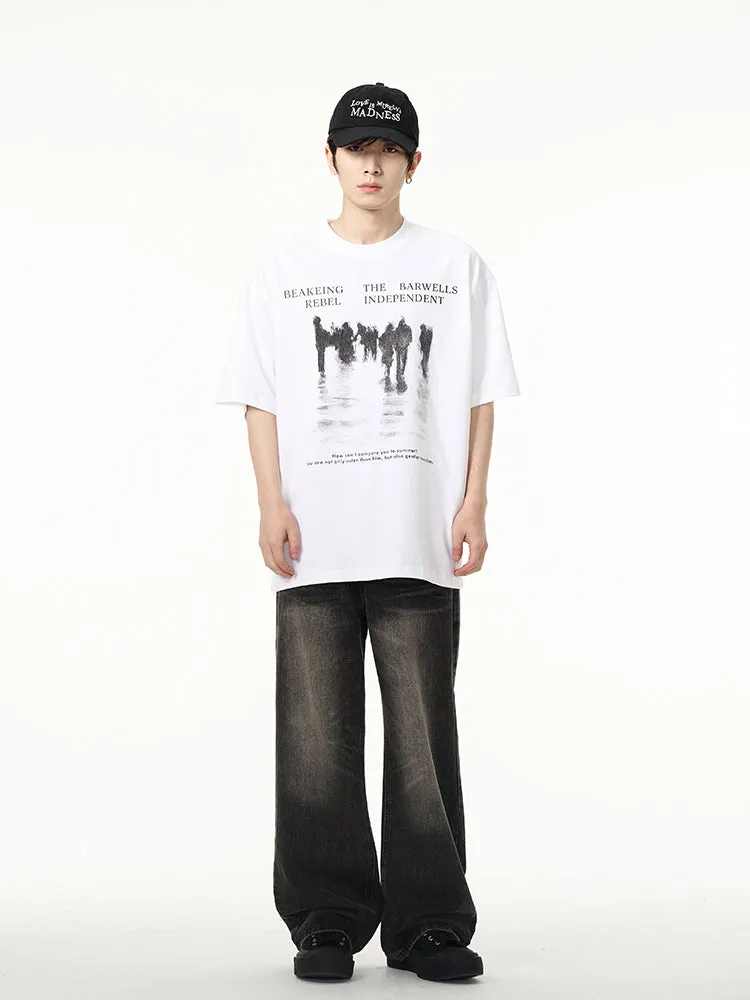 【24s April.】American High Street Retro Reflection T-shirt