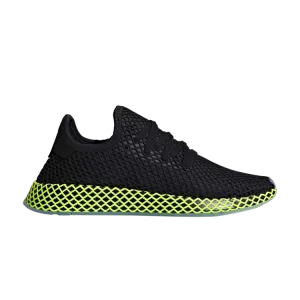 Adidas Deerupt 'Black Neon' sneakers, black