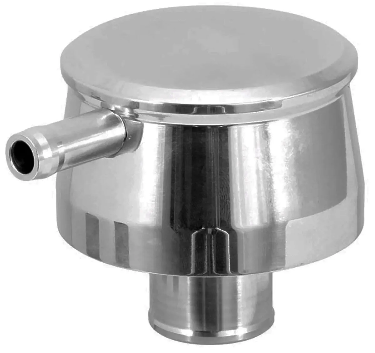 Aluminium PCV Push-In Breather with 1" Neck, Polished Finish, Plain Style RPCR60