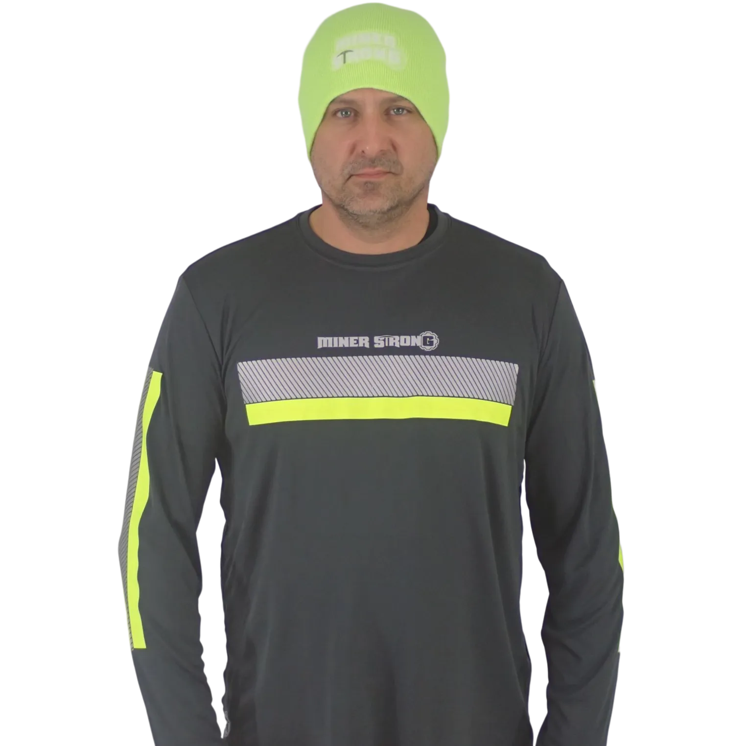 ANSI Class 2 Reflective Long Sleeve Safety Shirt w/ Hi Vis Strips