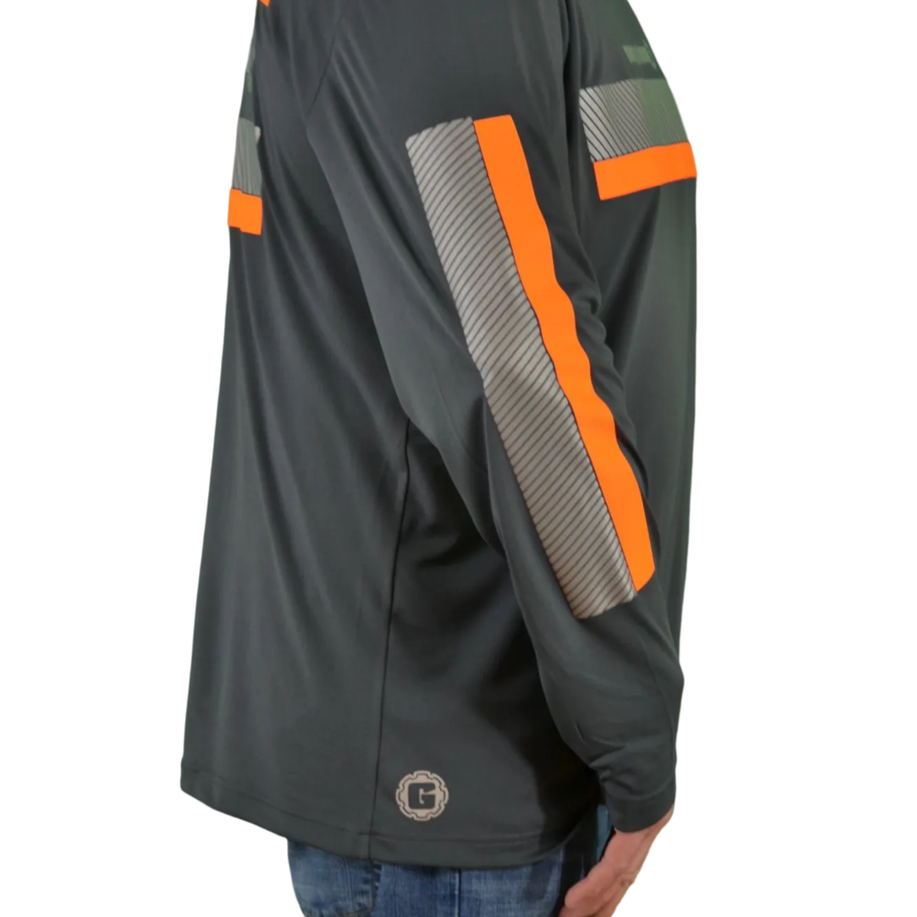 ANSI Class 2 Reflective Long Sleeve Safety Shirt w/ Hi Vis Strips