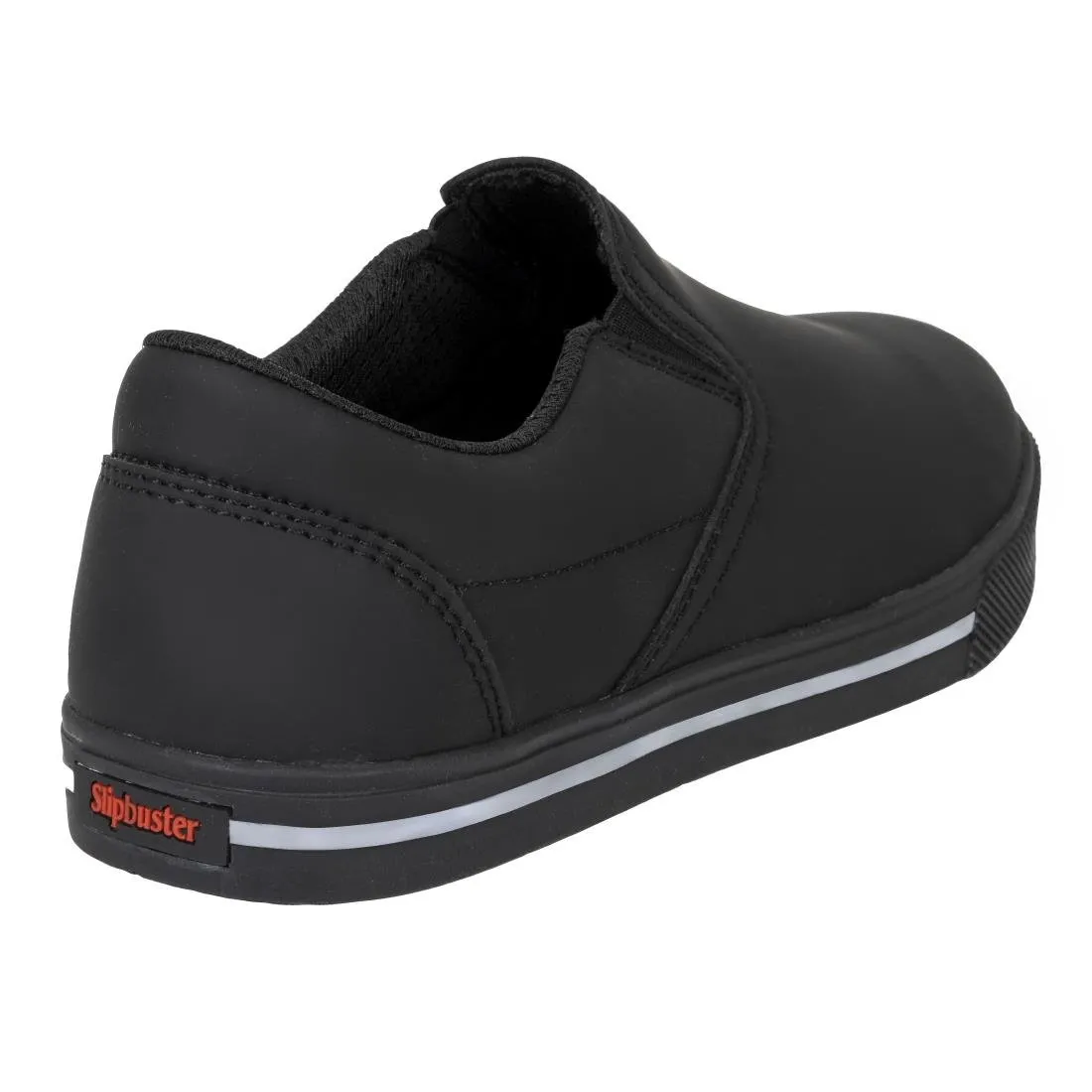 BA062-38 Slipbuster Recycled Microfibre Slip-on Shoe Matte Black 38