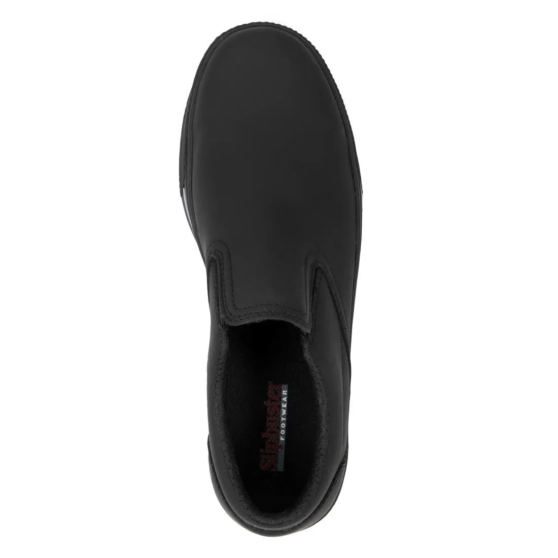 BA062-39 Slipbuster Recycled Microfibre Slip-on Shoe Matte Black 39