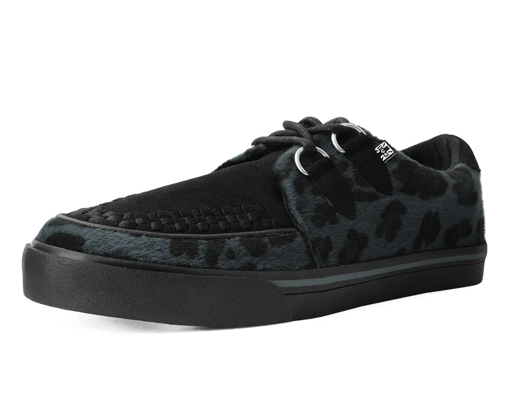 Black & Grey Leopard Hair Sneaker