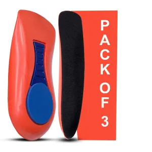 Dr Foot | Insole for Shoes Men | Arch Support for Flat Feet | Flat Feet Arch Support Insole | Shoe Insole | Gel Insoles for Men | Orthotics for Heel Pain | Arthritis Pain Relief Product | S-Pack of 3