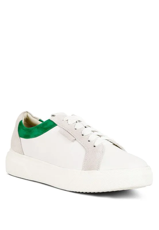 Endler Color Block Leather Sneakers - online exclusive