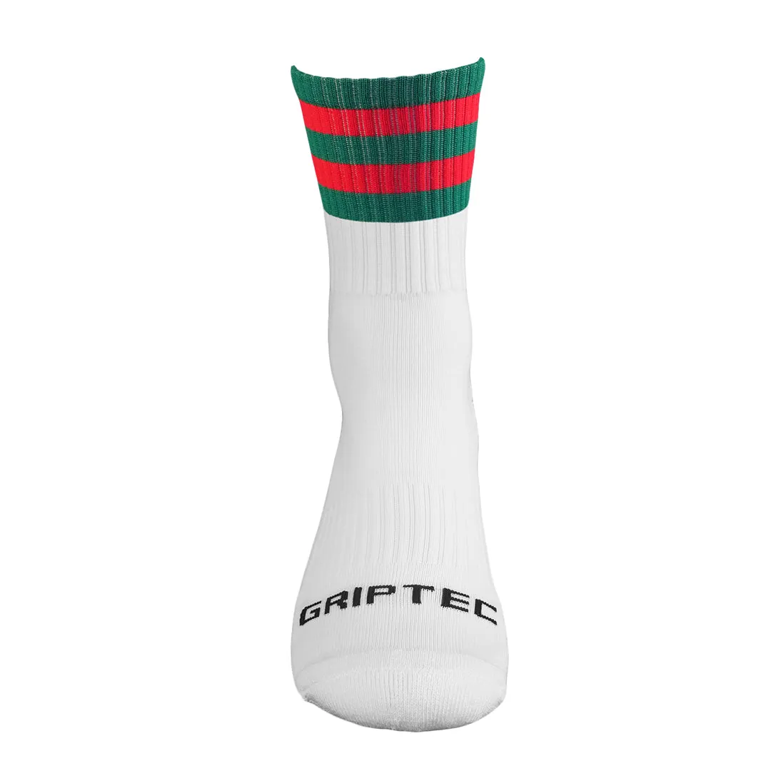 Green and Red Grip Socks