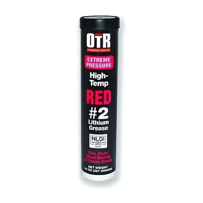 OTR Hi-Temp Red NLGI 2 Lithium Grease 14 oz | PTGRBRG214OZ