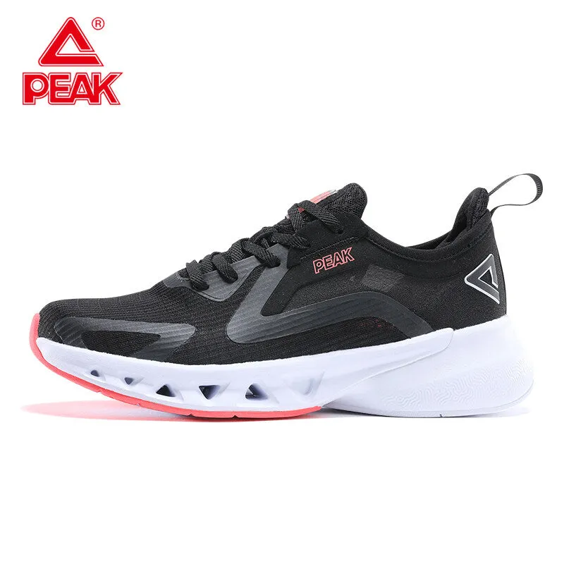 PEAK TAICHI Ultralight Women Casual Non-slip Wearable Sneakers Lightweight Mesh Breathable Sport Running Shoes for Women YUEPAO series EW12268H