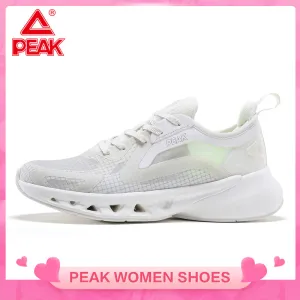 PEAK TAICHI Ultralight Women Casual Non-slip Wearable Sneakers Lightweight Mesh Breathable Sport Running Shoes for Women YUEPAO series EW12268H