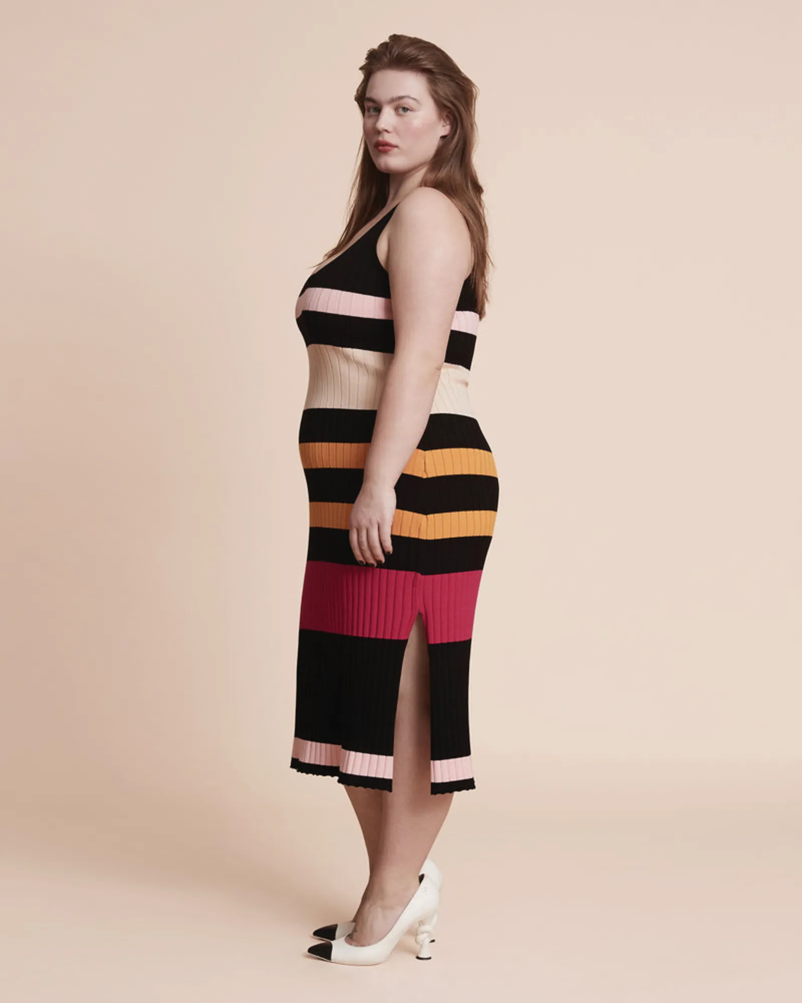 Rania Sweater Dress | Multi Stripe