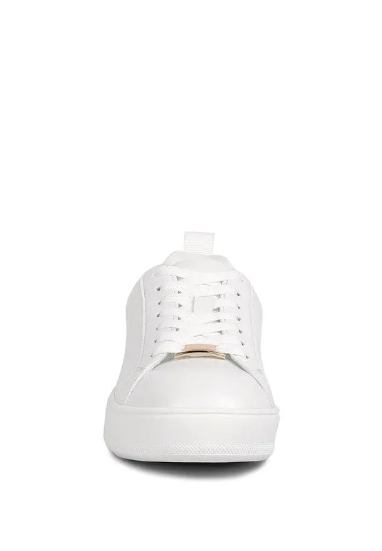 Roxy Faux Leather Sneakers