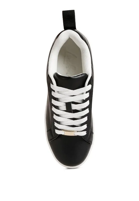 Roxy Faux Leather Sneakers