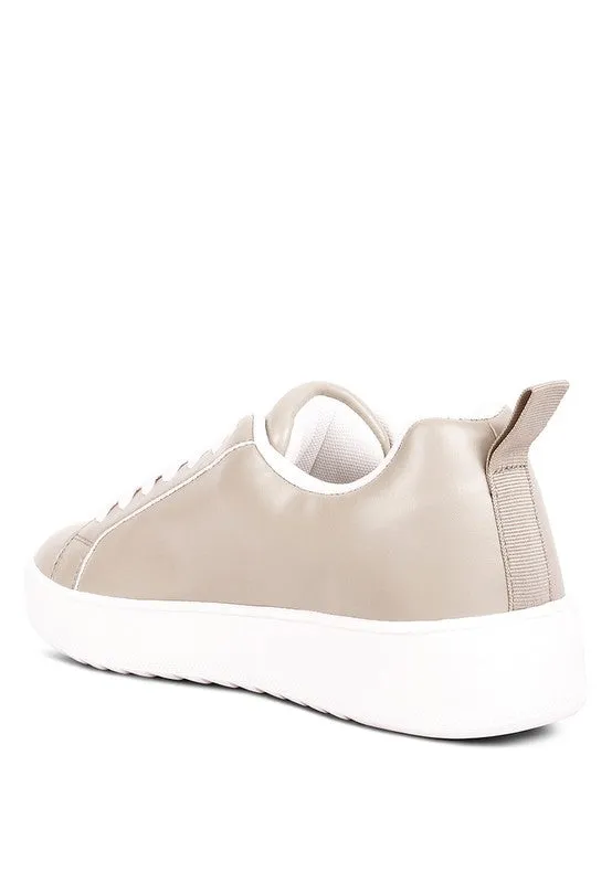 Roxy Faux Leather Sneakers