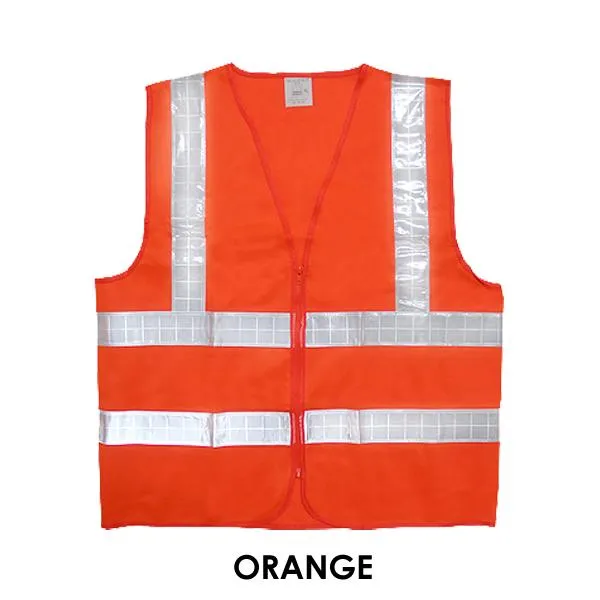 SAFETY VEST WITH REFLECTIVE STRIPS