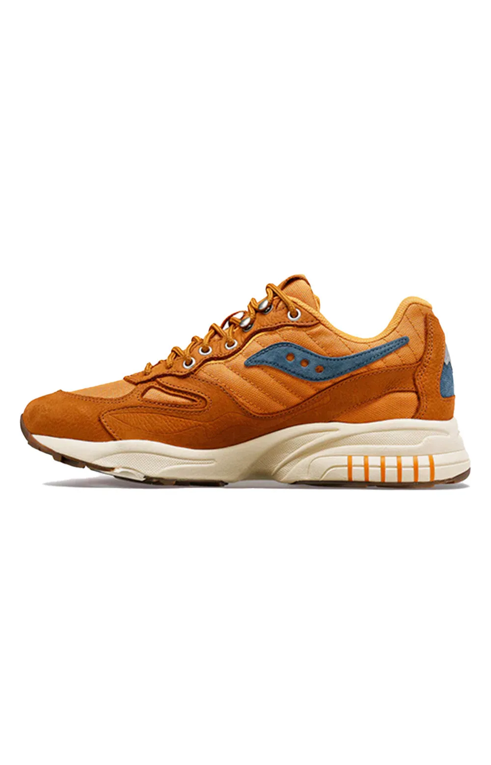 Saucony 3D Grid Hurricane Running Shoes - Rust and Brown