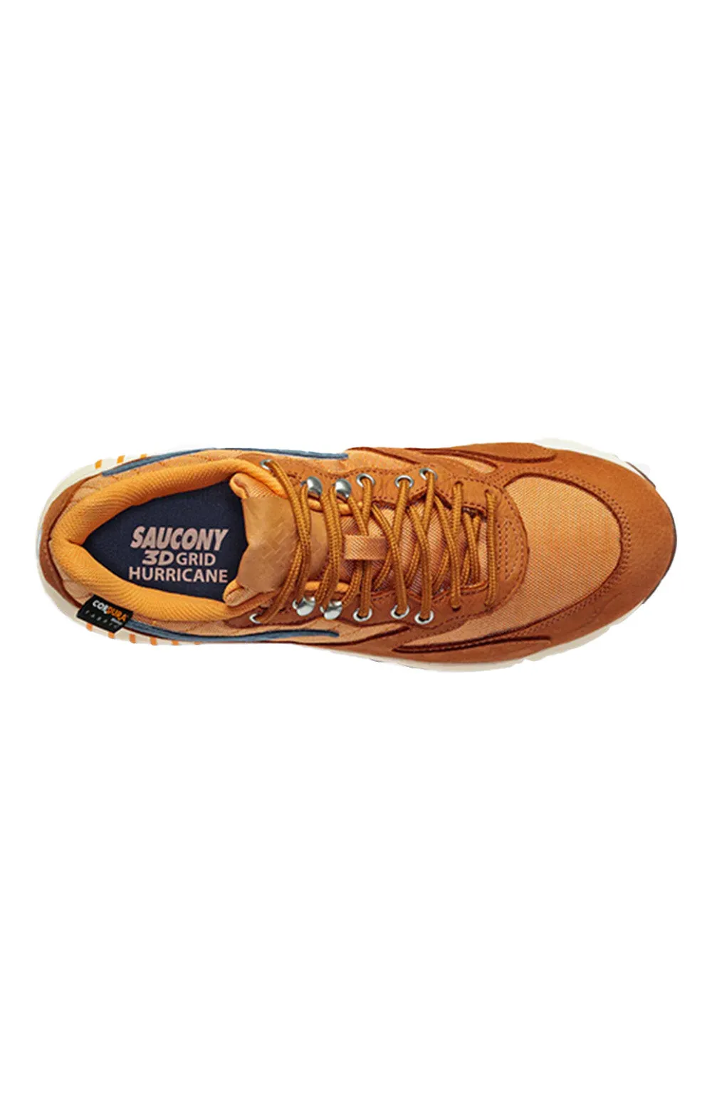 Saucony 3D Grid Hurricane Running Shoes - Rust and Brown