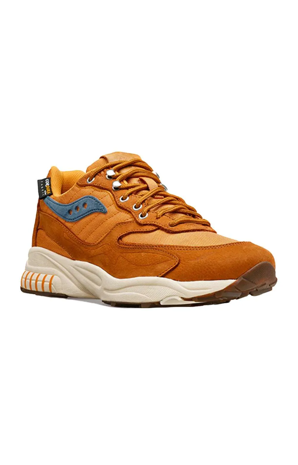 Saucony 3D Grid Hurricane Running Shoes - Rust and Brown