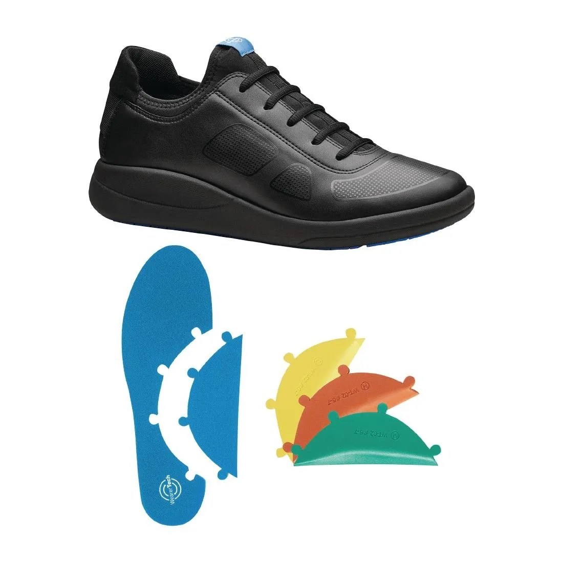 WearerTech Transform Trainer Black/Black with Modular Insole Size 47 - BB743-47